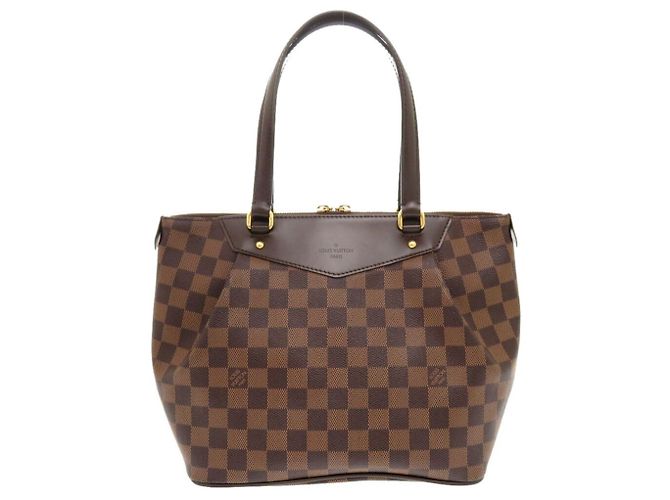 Borsa Louis Vuitton Westminster PM Damier Marrone - vista 3