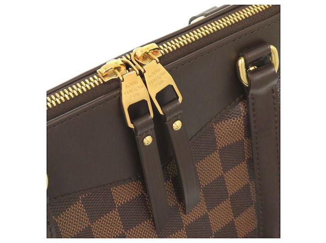 Borsa Louis Vuitton Westminster PM Damier Marrone - vista 8