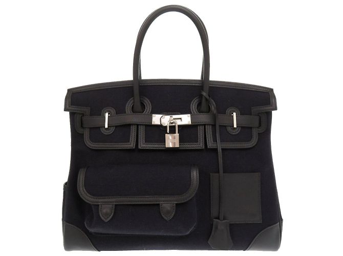 Hermès Borsa Hermes Birkin 35 Cargo Nero - vista 2