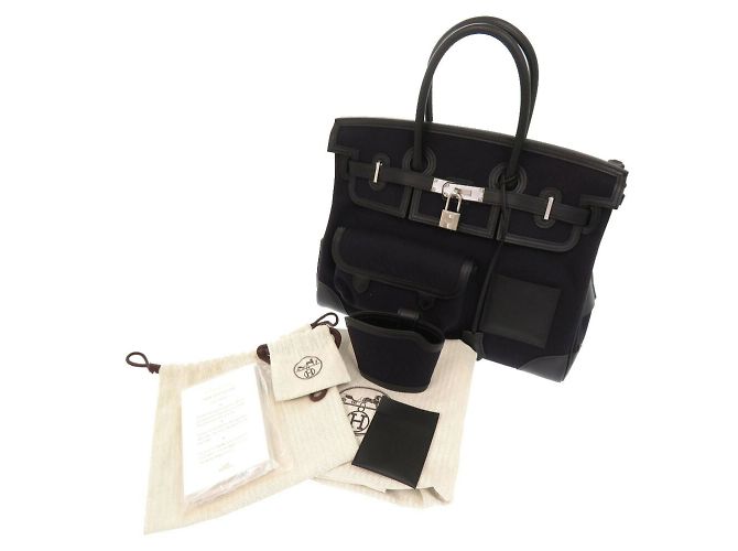 Hermès Borsa Hermes Birkin 35 Cargo Nero - vista 3