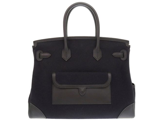 Hermès Borsa Hermes Birkin 35 Cargo Nero - vista 4