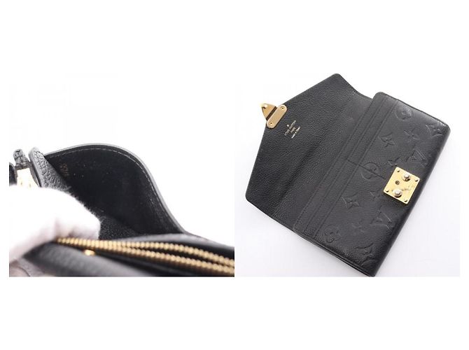 Cartera Metis Monogram Empreinte Larga de Louis Vuitton Negro - vista 11