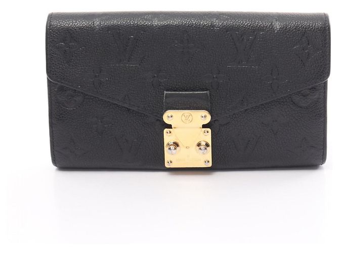 Cartera Metis Monogram Empreinte Larga de Louis Vuitton Negro - vista 2