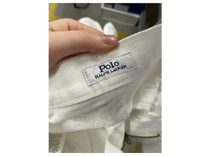 Jeans de pierna ancha Polo Ralph Lauren en algodón blanco - vista 7