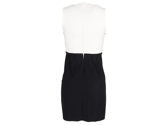 Vestido mini de viscosa negra con top de malla Diane Von Furstenberg Negro - vista 3