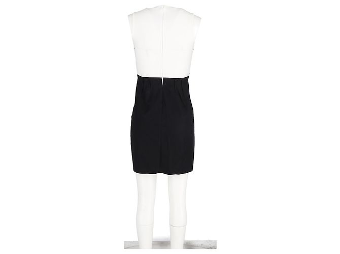 Vestido mini de viscosa negra con top de malla Diane Von Furstenberg Negro - vista 6