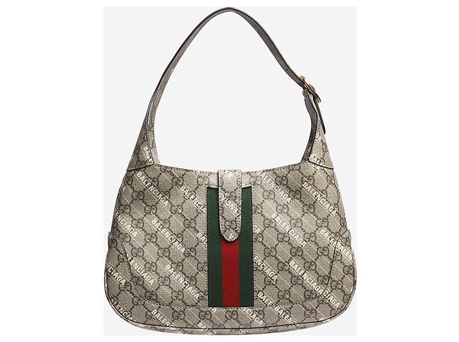 Gucci x Balenciaga Bolso Small Jackie 1961 de Brown The Hacker Castaño - vista 3