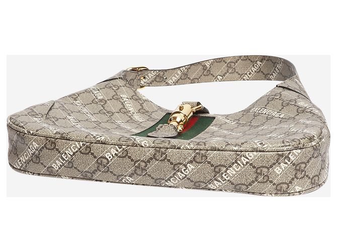 Gucci x Balenciaga Bolso Small Jackie 1961 de Brown The Hacker Castaño - vista 4