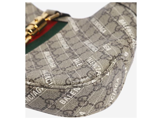 Gucci x Balenciaga Bolso Small Jackie 1961 de Brown The Hacker Castaño - vista 5