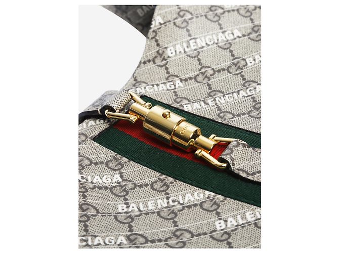 Gucci x Balenciaga Bolso Small Jackie 1961 de Brown The Hacker Castaño - vista 7