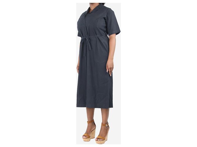 Autre Marque Schwarzer kurzärmeliger Jumpsuit mit weitem Bein - Größe L - Ansicht 3