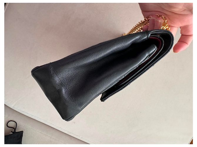 Timeless Borsa a mano Chanel in agnello nero con finiture oro - vista 13