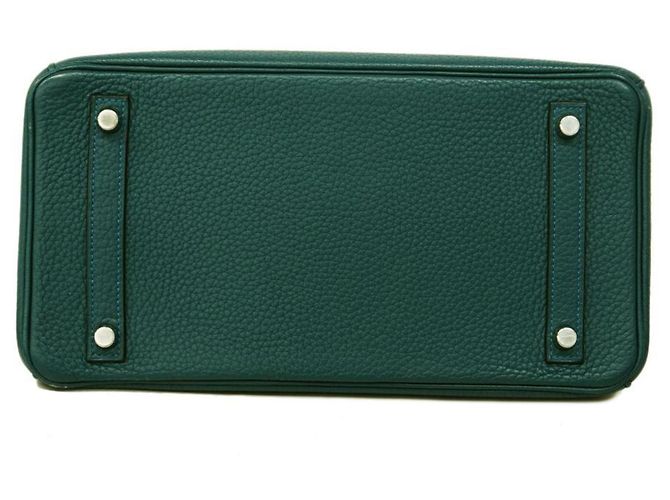 Hermès Borsa Hermes Birkin 30 in Colvert Verde oliva - vista 3