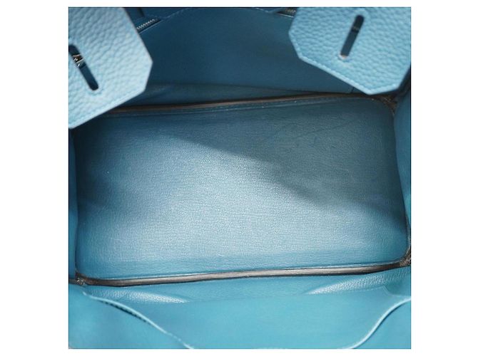 Hermès Borsa Hermes Birkin 30 in Colvert Verde oliva - vista 4