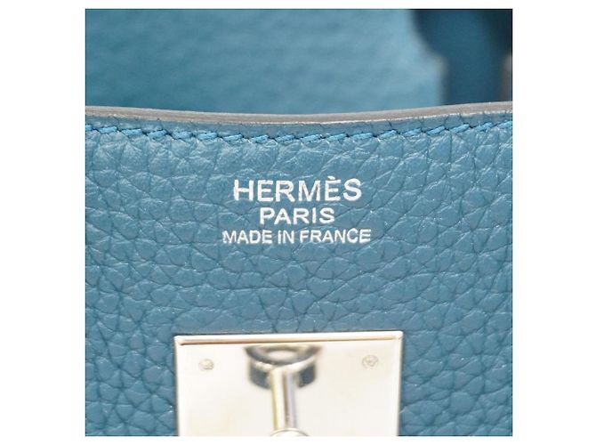 Hermès Borsa Hermes Birkin 30 in Colvert Verde oliva - vista 5