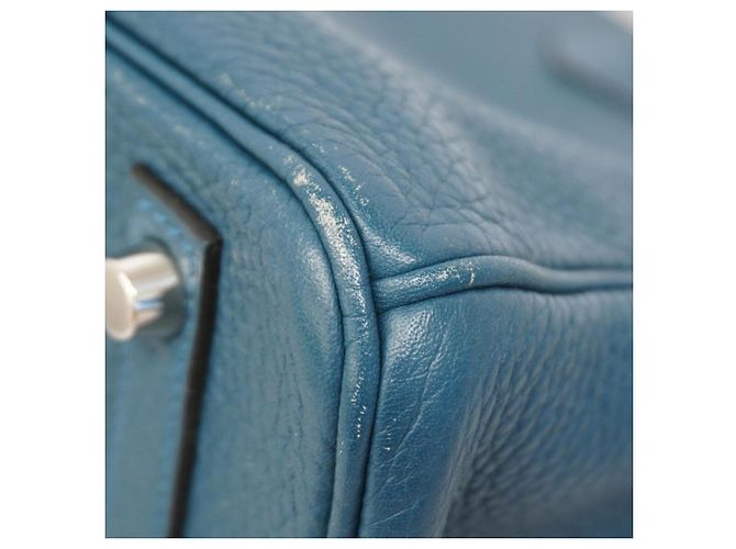 Hermès Borsa Hermes Birkin 30 in Colvert Verde oliva - vista 6
