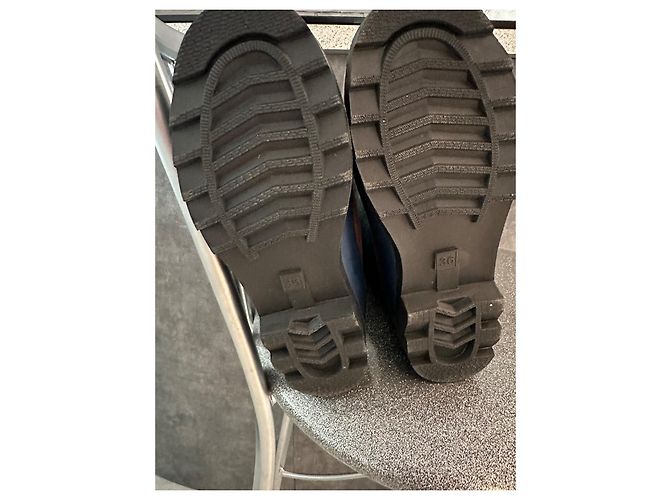 Botas de lluvia Giesswein Marrón y Azul Efecto Vaquero Talla 38 Multicolor - vista 4