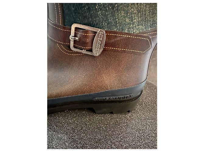 Botas de lluvia Giesswein Marrón y Azul Efecto Vaquero Talla 38 Multicolor - vista 5