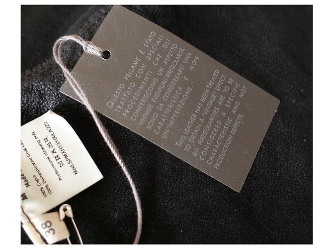 Marni Spring 2010 Leather Sleeveless Cargo Jacket Black - view 7