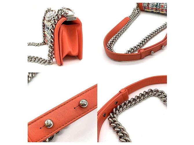 Borsa a spalla Chanel Boy Chain Multicolore - vista 5