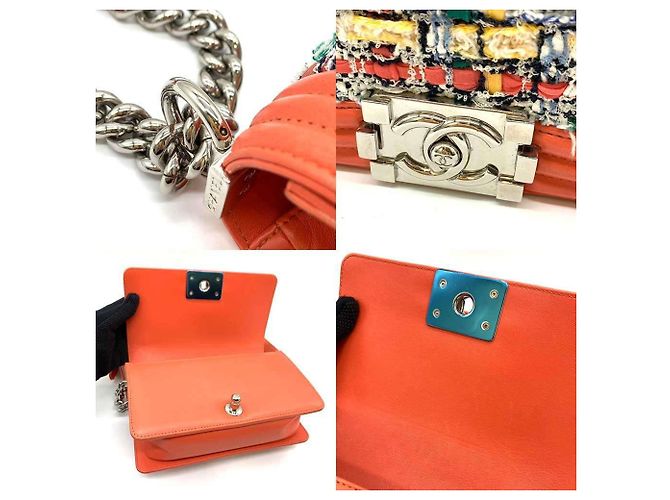 Borsa a spalla Chanel Boy Chain Multicolore - vista 6