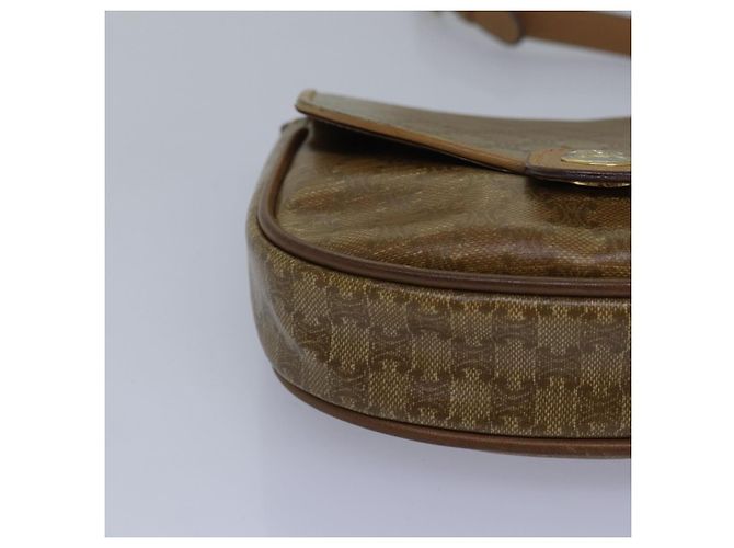 Céline Borsa a spalla in tela Macadam CELINE beige Auth bs16179 - vista 10