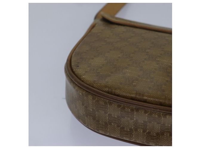 Céline Borsa a spalla in tela Macadam CELINE beige Auth bs16179 - vista 12