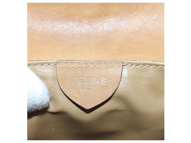 Céline Borsa a spalla in tela Macadam CELINE beige Auth bs16179 - vista 16