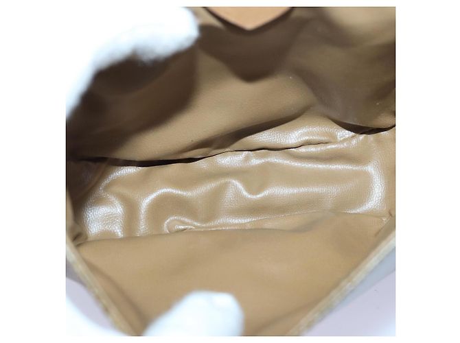 Céline Borsa a spalla in tela Macadam CELINE beige Auth bs16179 - vista 17