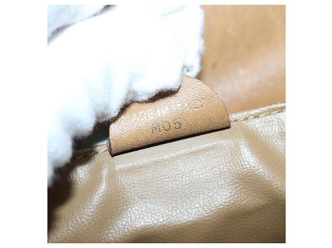 Céline Borsa a spalla in tela Macadam CELINE beige Auth bs16179 - vista 20