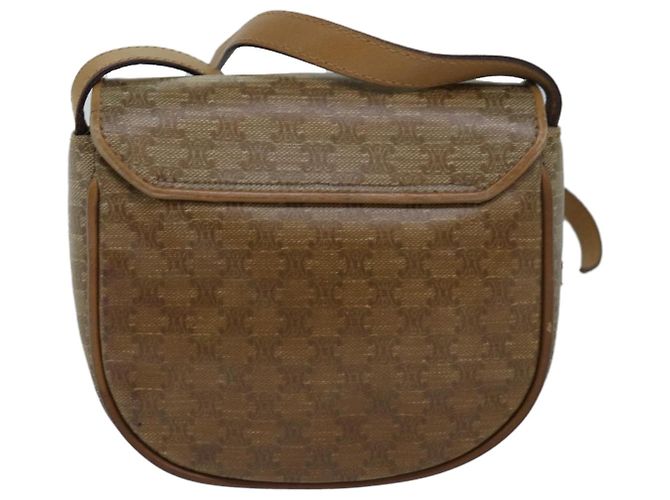 Céline Borsa a spalla in tela Macadam CELINE beige Auth bs16179 - vista 3
