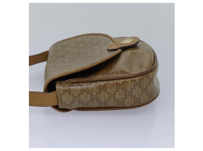 Céline Borsa a spalla in tela Macadam CELINE beige Auth bs16179 - vista 4