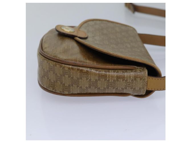 Céline Borsa a spalla in tela Macadam CELINE beige Auth bs16179 - vista 5