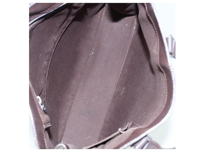 LOUIS VUITTON Epi Sac Plat Borsa a Mano Marrone Mocha M5908D LV Auth 83038 - vista 11