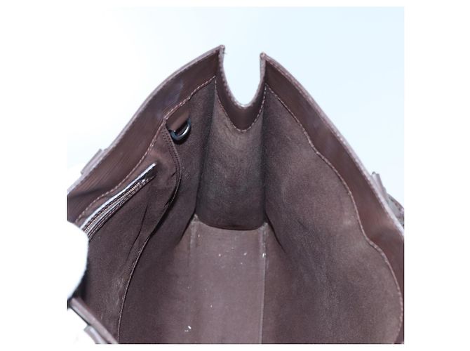LOUIS VUITTON Epi Sac Plat Borsa a Mano Marrone Mocha M5908D LV Auth 83038 - vista 18