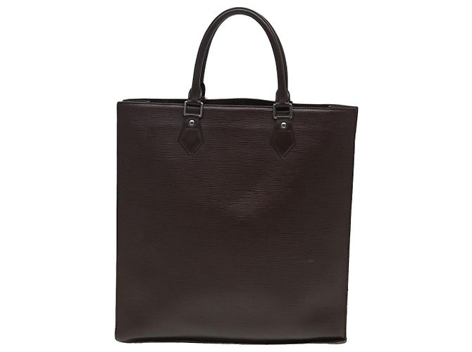 LOUIS VUITTON Epi Sac Plat Borsa a Mano Marrone Mocha M5908D LV Auth 83038 - vista 2