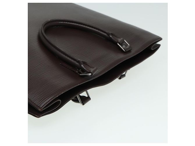 LOUIS VUITTON Epi Sac Plat Borsa a Mano Marrone Mocha M5908D LV Auth 83038 - vista 6