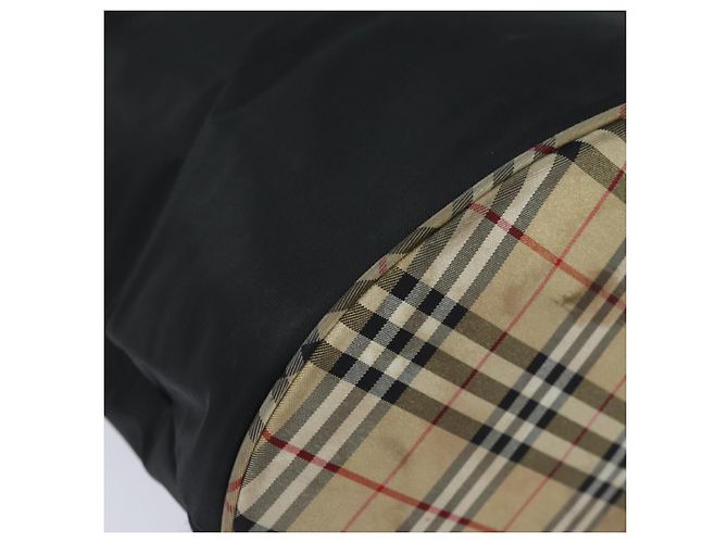 Autre Marque Borsa a spalla Burberrys Nova Check Blue Label in nylon nero e beige Auth ti1781 - vista 10