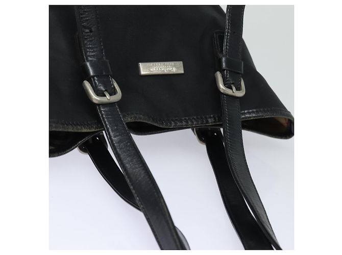 Autre Marque Borsa a spalla Burberrys Nova Check Blue Label in nylon nero e beige Auth ti1781 - vista 6