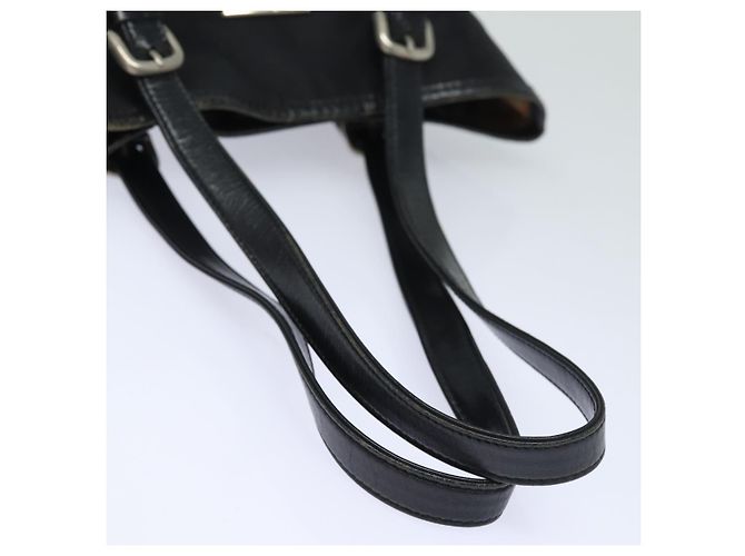 Autre Marque Borsa a spalla Burberrys Nova Check Blue Label in nylon nero e beige Auth ti1781 - vista 7