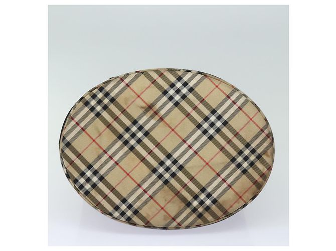 Autre Marque Borsa a spalla Burberrys Nova Check Blue Label in nylon nero e beige Auth ti1781 - vista 9