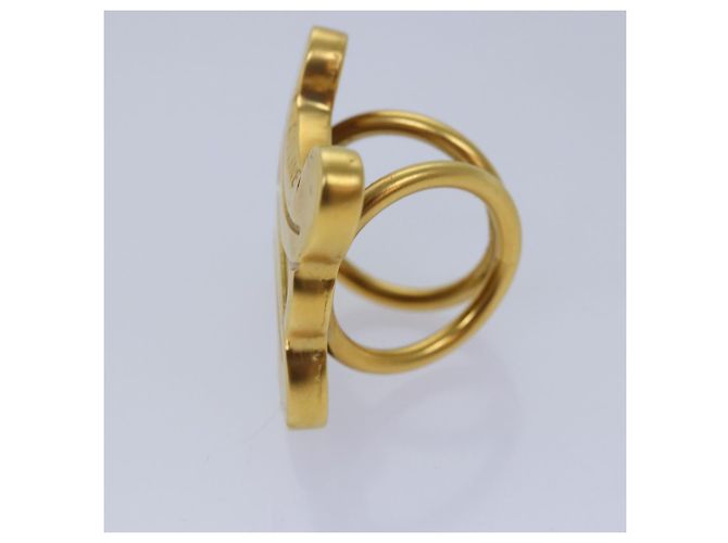 Céline Anello per sciarpa Triomphe in metallo dorato CELINE Auth ar12111 D'oro - vista 4