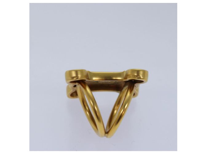 Céline Anello per sciarpa Triomphe in metallo dorato CELINE Auth ar12111 D'oro - vista 7