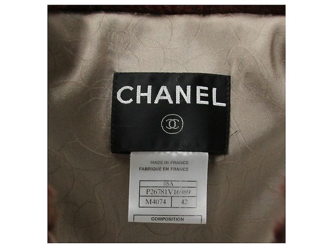 Chaqueta de seda burdeos Chanel - años 2000 - vista 9