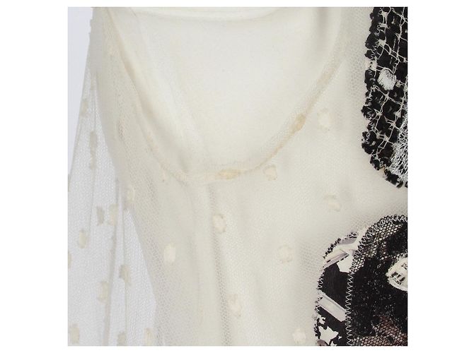 Top de encaje blanco de Chanel - Años 2000 Negro Arena - vista 6