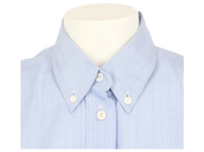 Camisa de algodón azul claro Burberry Marrón claro - vista 5