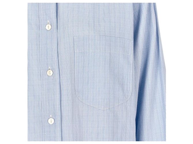 Camisa de algodón azul claro Burberry Marrón claro - vista 6