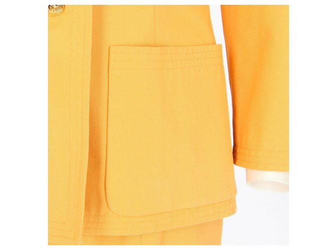 Conjunto de falda de algodón naranja Chanel Marrón claro - vista 7
