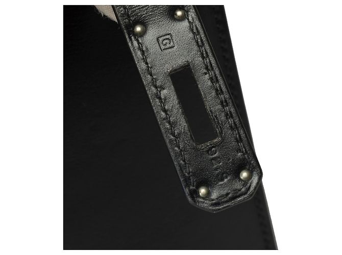 Hermès Sac HERMES Kelly 32 en Cuir Noir - 101990 - vue 7