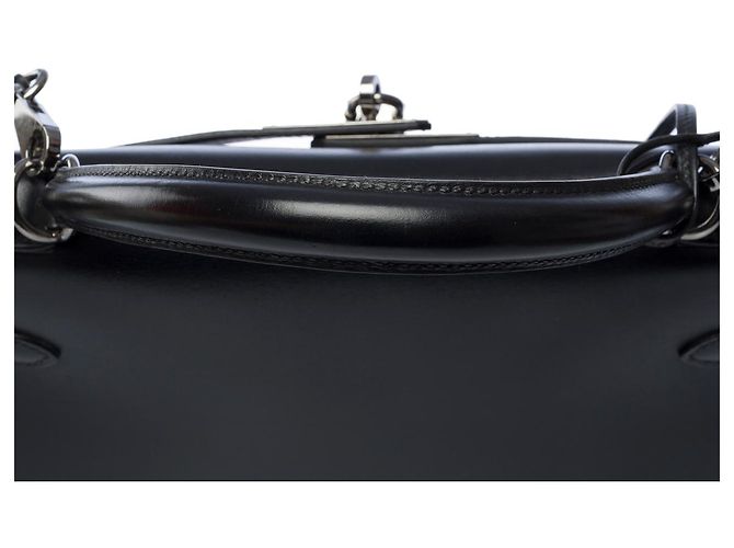 Hermès Sac HERMES Kelly 32 en Cuir Noir - 101990 - vue 8